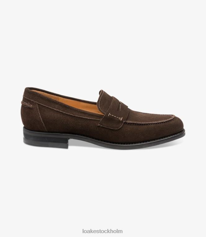 Loake 356 loafers mörkbrun mocka X288N59