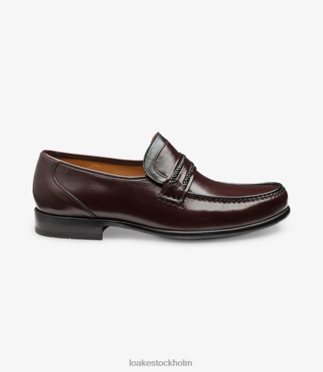 Loake Rom loafers vinröd X288N64