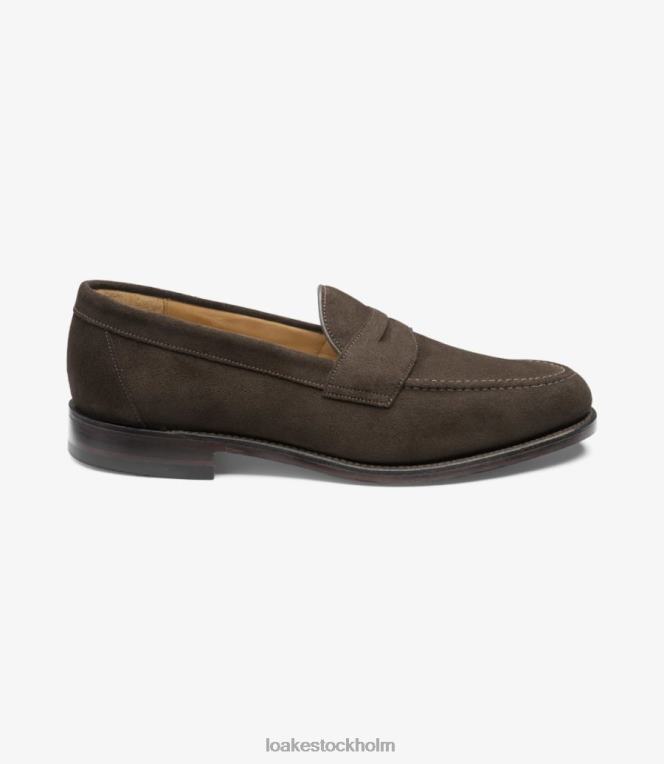 Loake kejserlig loafers mörkbrun mocka X288N54