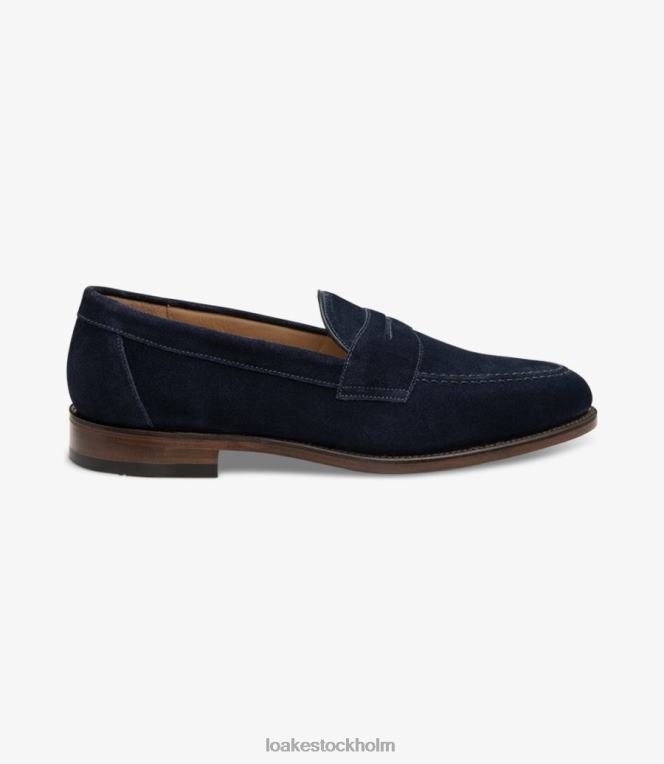 Loake kejserlig loafers marin mocka X288N53