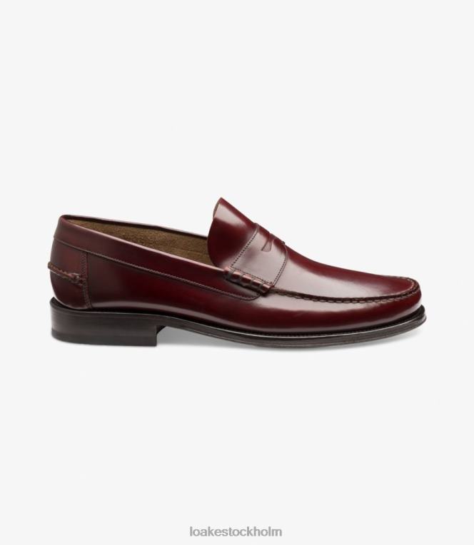 Loake princeton loafers vinröd X288N61