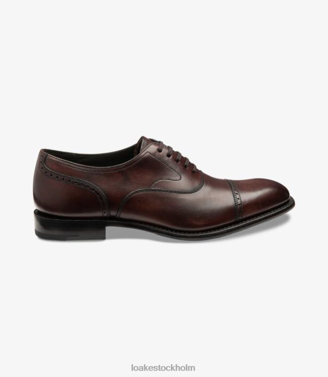 Loake hughes semi brogues vinröd X288N173