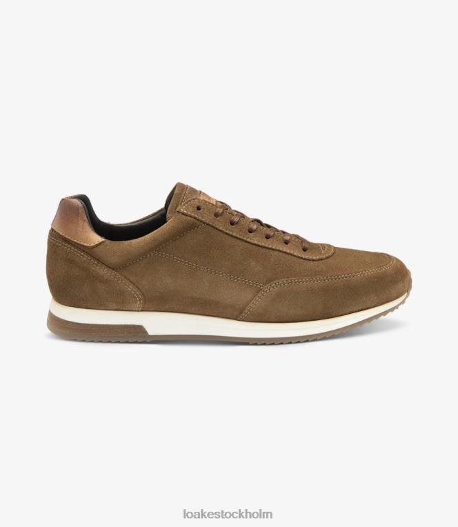 Loake räcke sneakers och sneakers brun mocka X288N40