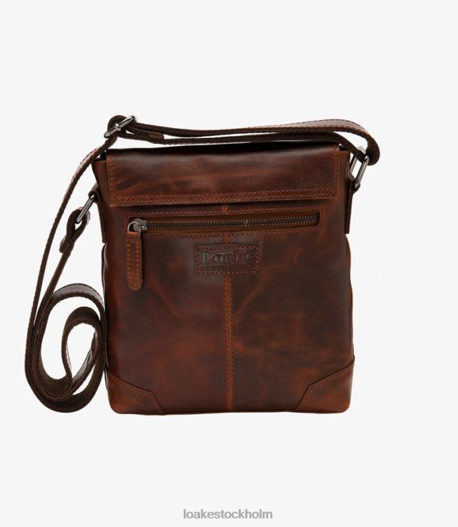 Loake shoreditch väska läder brun X288N230