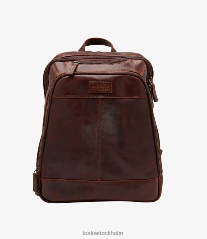 Loake waterloo ryggsäck läder brun X288N225