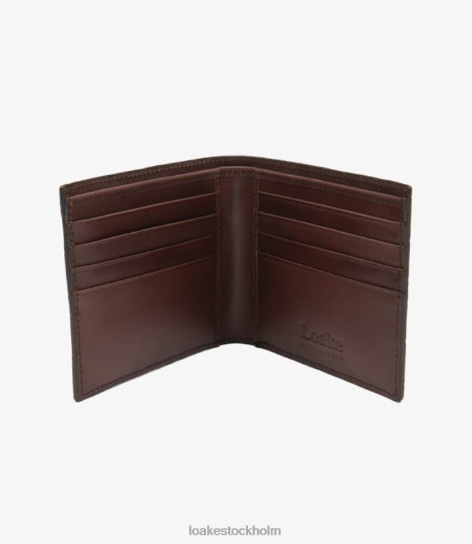 Loake lombard plånbok läder mörkbrun X288N233